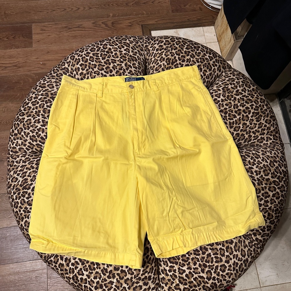 Polo Ralph Lauren 36 Yellow Tyler Chino Shorts